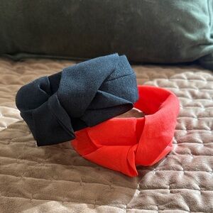 Black and Red Knotted Headbands